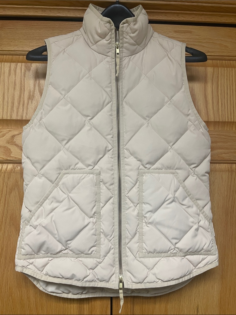 J. Crew Women's Cream Puffer Jacket - Size XS